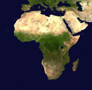 virtual trip to africa for homeschoolers - map of Africa image